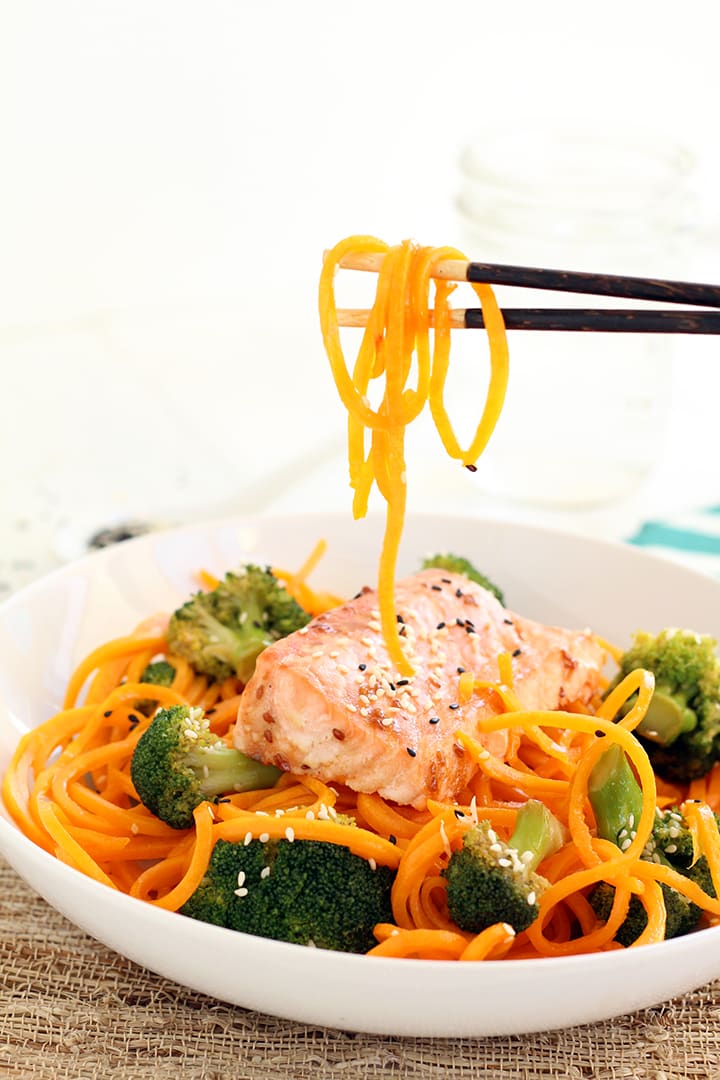 Guest Post: Salmon with Butternut Squash "Soba" Noodles ...