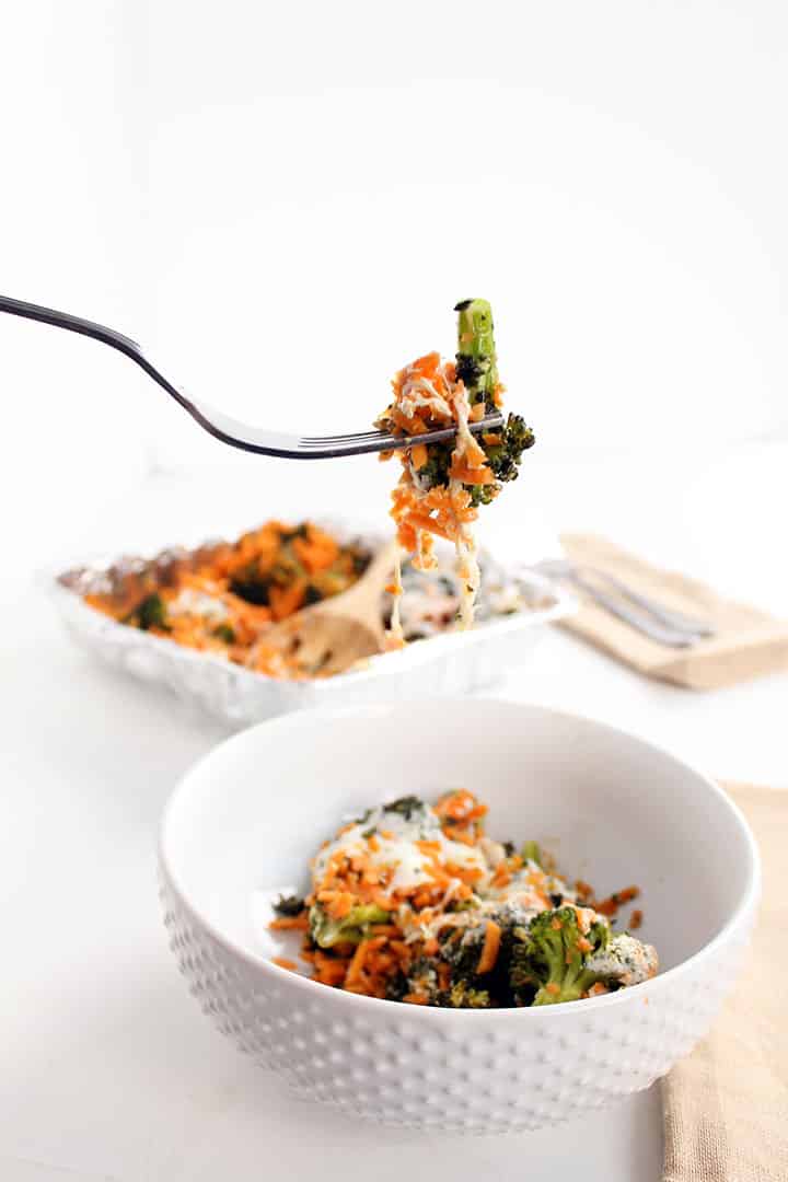 Pesto Broccoli Sweet Potato Rice Casserole - Two Ways!