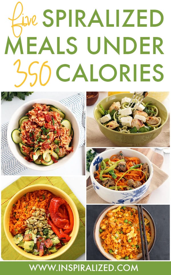 5 Spiralized Meals Under 350 Calories - Inspiralized