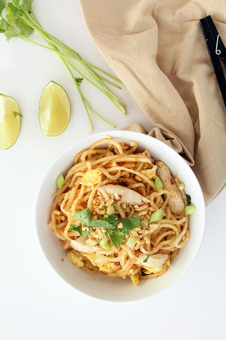 Chicken Pad Thai with Daikon Noodles
