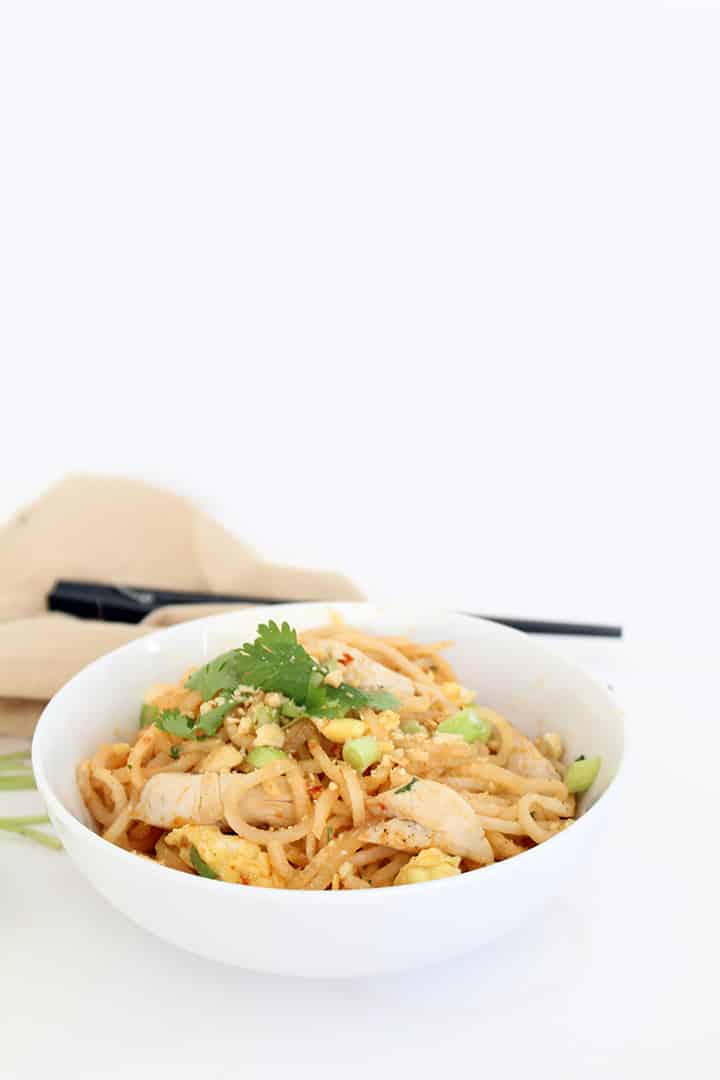 Chicken Pad Thai with Daikon Noodles