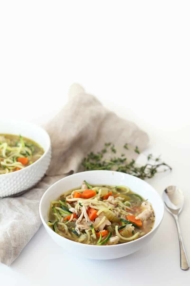The Best Chicken Zucchini Noodle Soup, Ever!