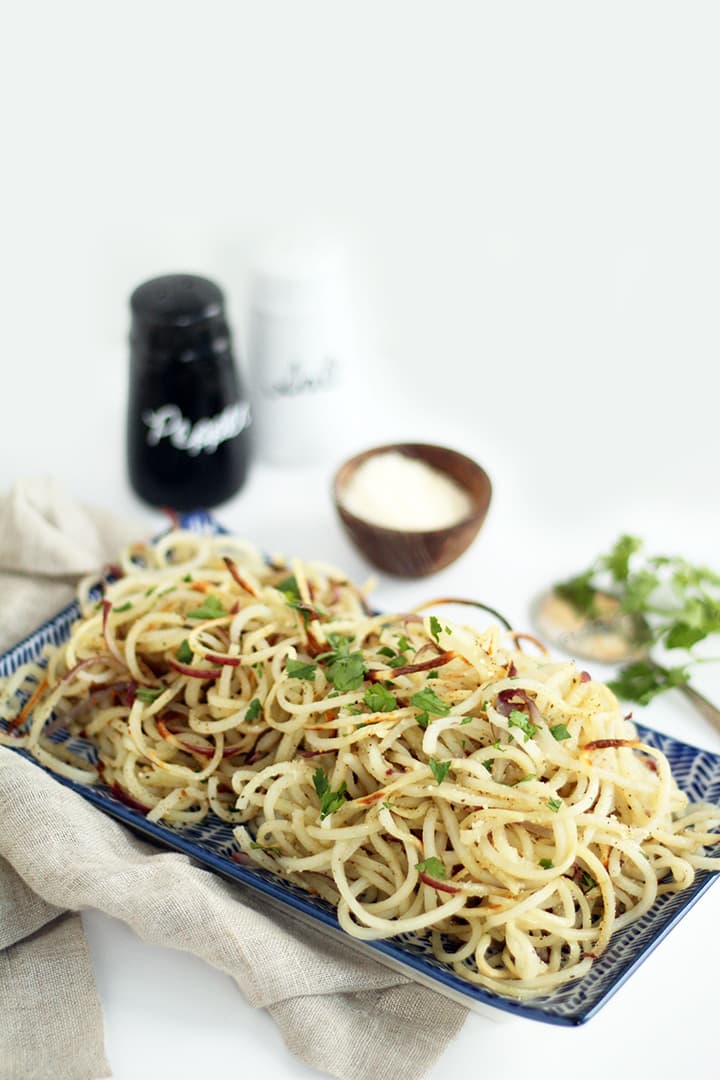 Easy Roasted Garlic-Parmesan Potato Noodles