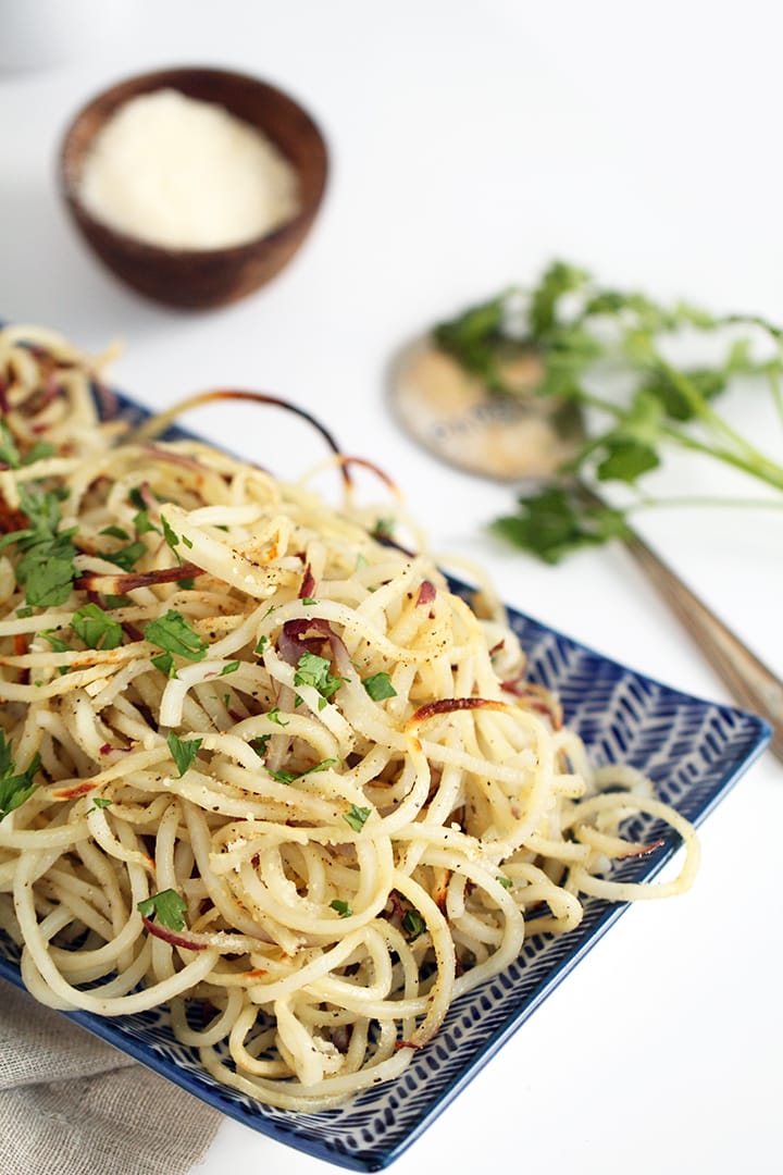 Easy Roasted Garlic-Parmesan Potato Noodles