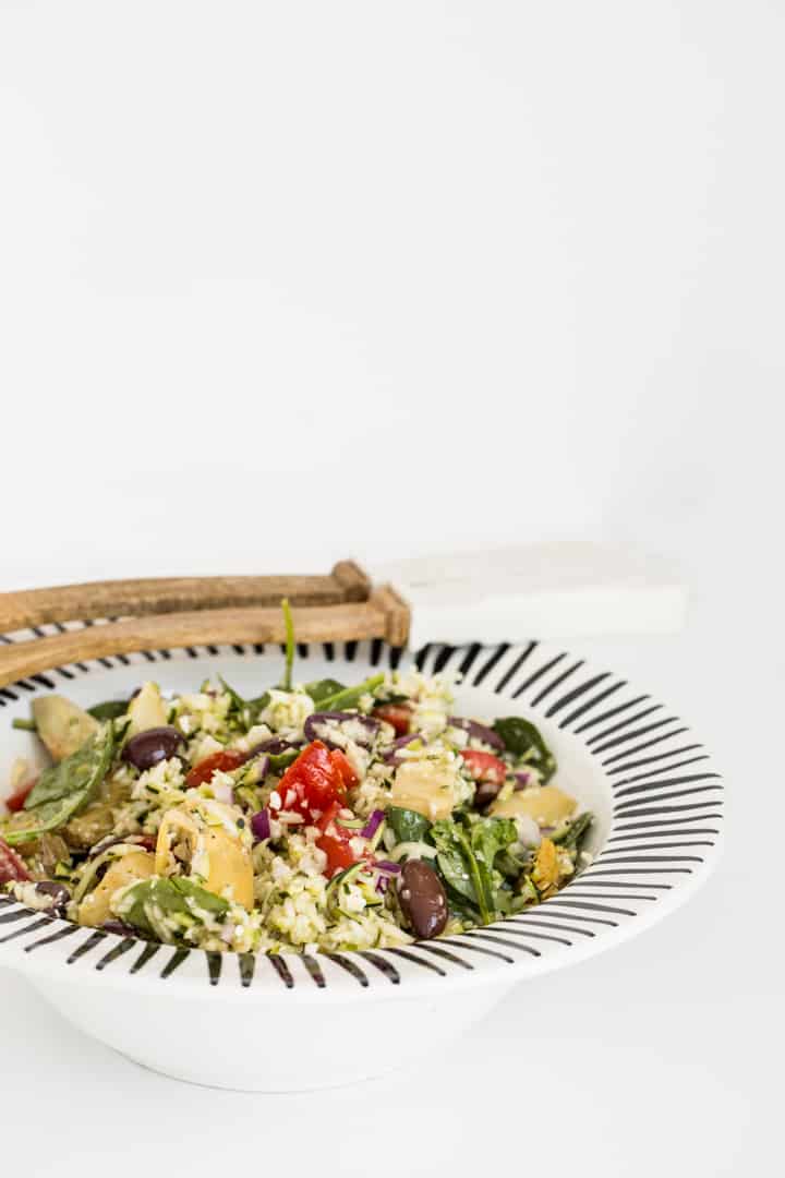 Greek Zucchini “Orzo” Salad